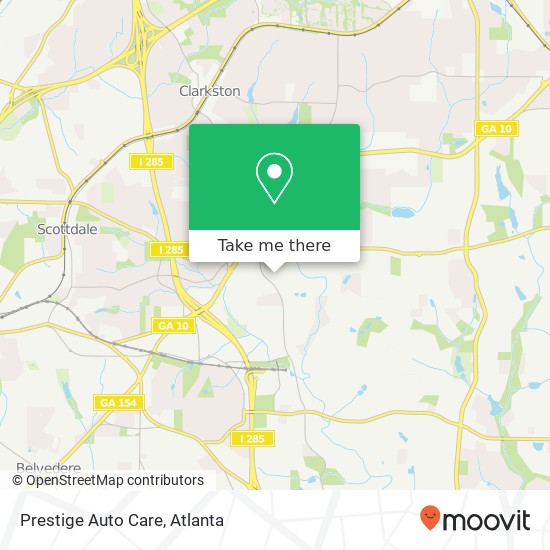 Prestige Auto Care map