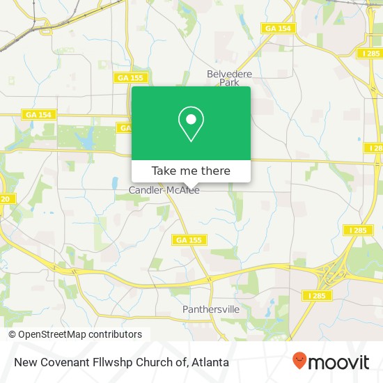 Mapa de New Covenant Fllwshp Church of