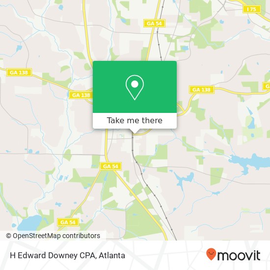 H Edward Downey CPA map