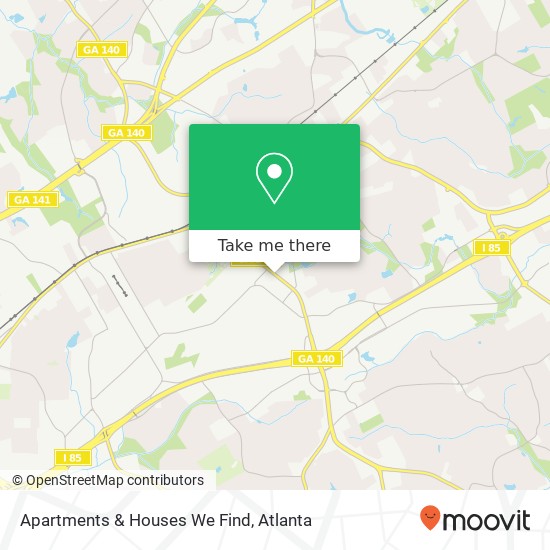 Mapa de Apartments & Houses We Find