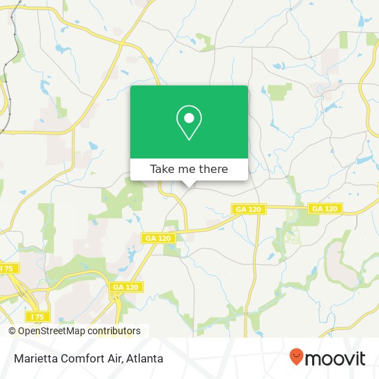Mapa de Marietta Comfort Air