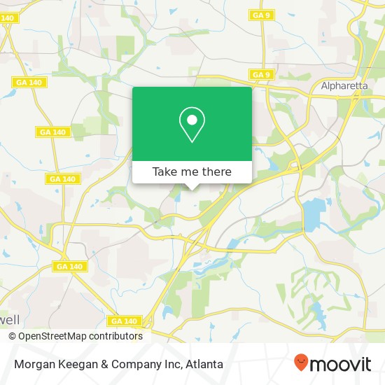 Mapa de Morgan Keegan & Company Inc