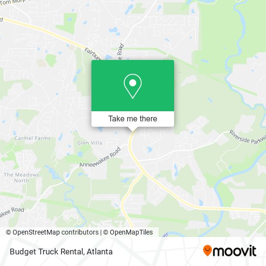 Mapa de Budget Truck Rental