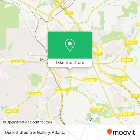 Durrett Studio & Gallery map