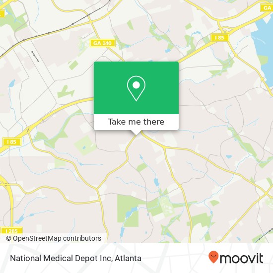 Mapa de National Medical Depot Inc