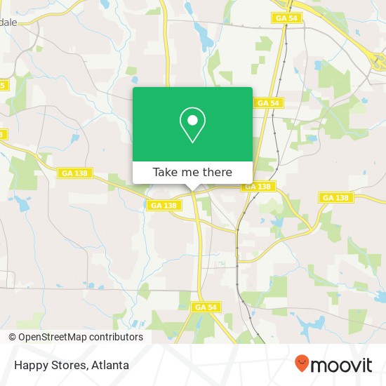 Mapa de Happy Stores