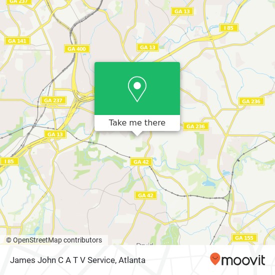 James John C A T V Service map