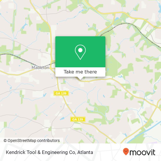 Kendrick Tool & Engineering Co map