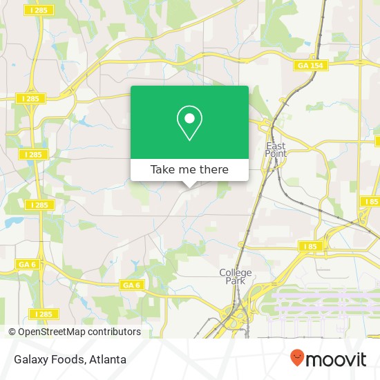 Mapa de Galaxy Foods