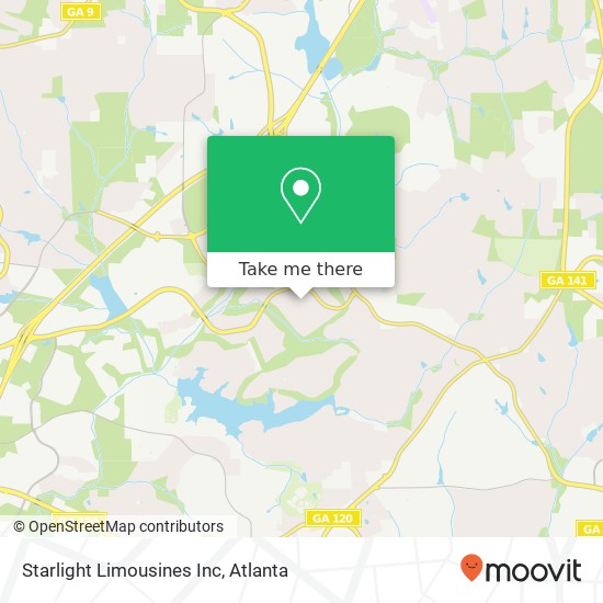 Starlight Limousines Inc map