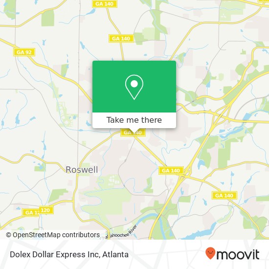 Dolex Dollar Express Inc map