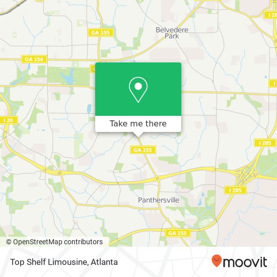 Mapa de Top Shelf Limousine