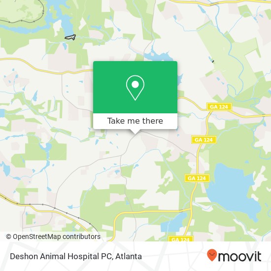 Deshon Animal Hospital PC map