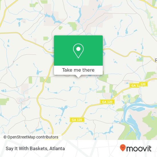 Say It With Baskets map