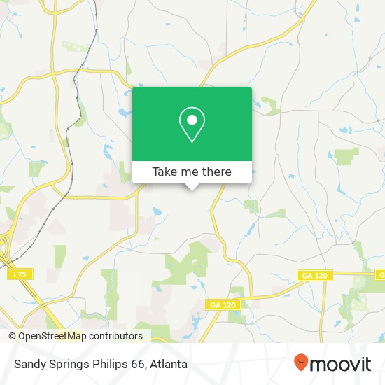 Mapa de Sandy Springs Philips 66