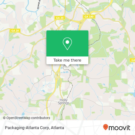 Packaging-Atlanta Corp map