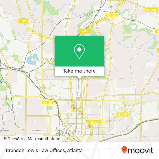 Brandon Lewis Law Offices map