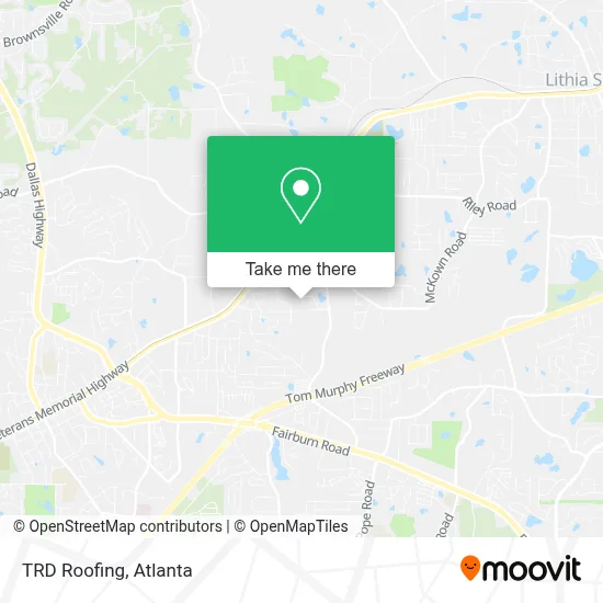 TRD Roofing map
