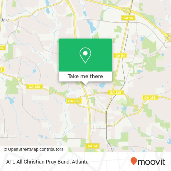 Mapa de ATL All Christian Pray Band