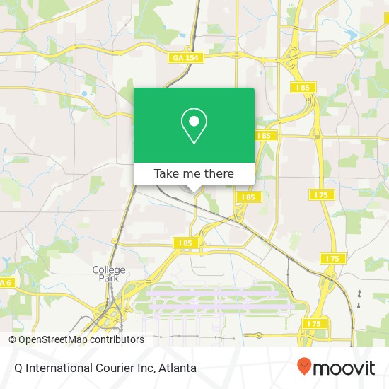 Q International Courier Inc map