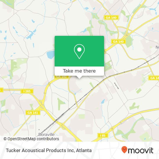 Mapa de Tucker Acoustical Products Inc