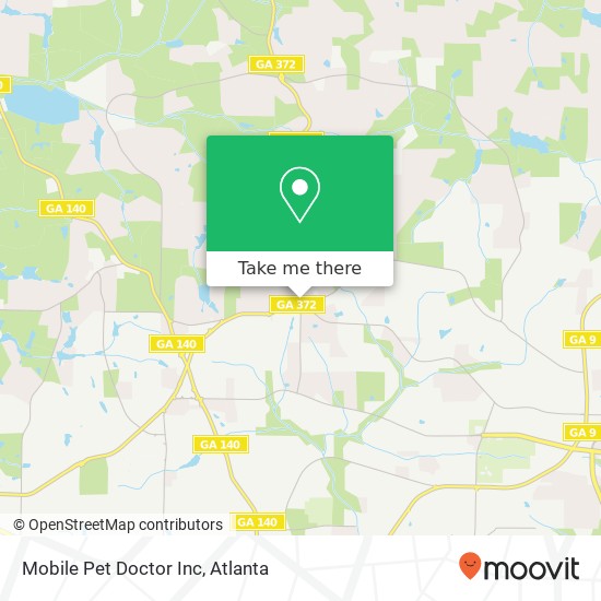 Mobile Pet Doctor Inc map