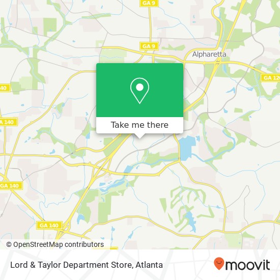 Mapa de Lord & Taylor Department Store