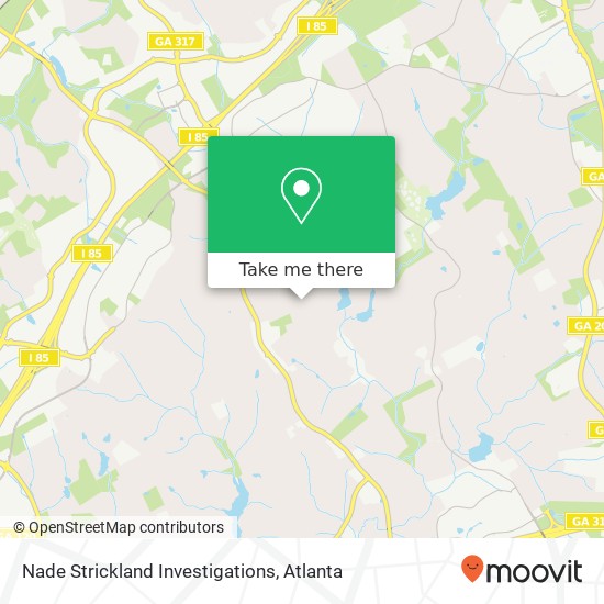 Nade Strickland Investigations map