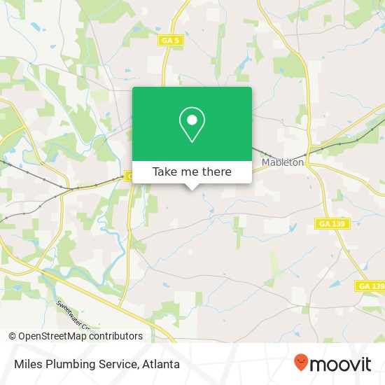 Miles Plumbing Service map