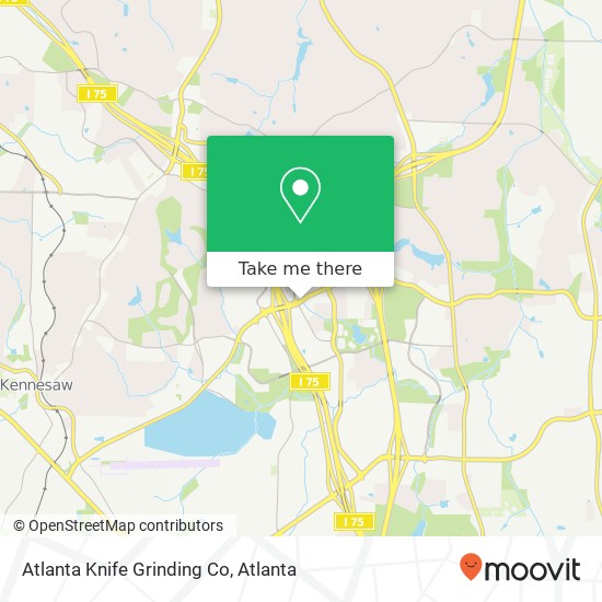 Mapa de Atlanta Knife Grinding Co