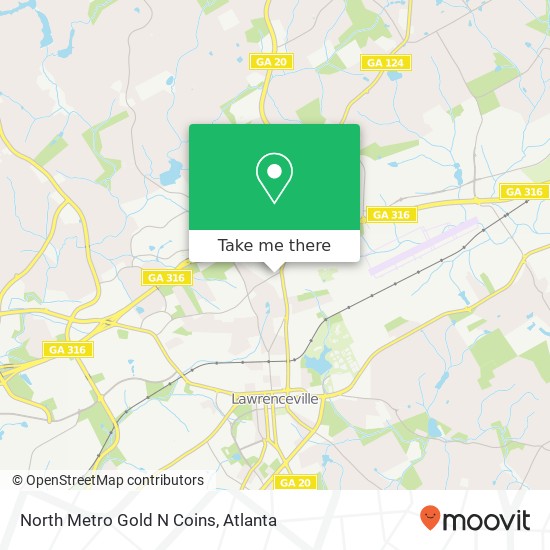 North Metro Gold N Coins map