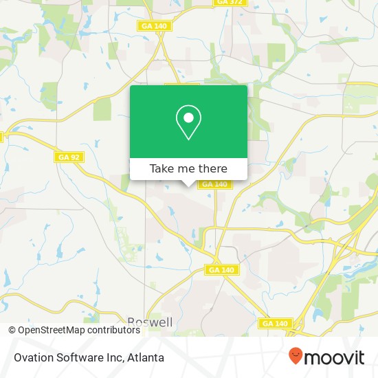 Ovation Software Inc map