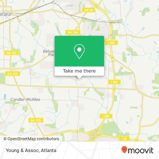 Young & Assoc map