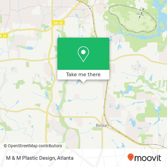Mapa de M & M Plastic Design