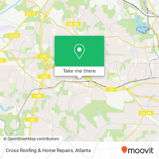 Mapa de Cross Roofing & Home Repairs