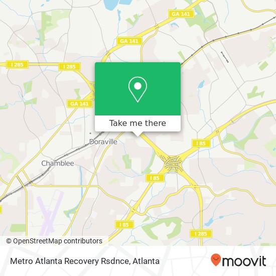 Mapa de Metro Atlanta Recovery Rsdnce