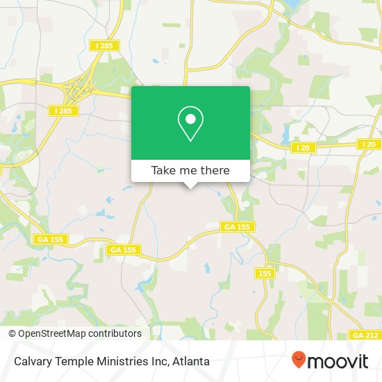 Mapa de Calvary Temple Ministries Inc