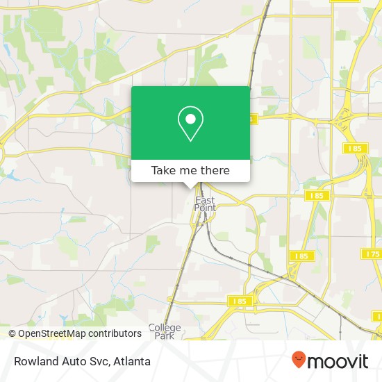 Rowland Auto Svc map