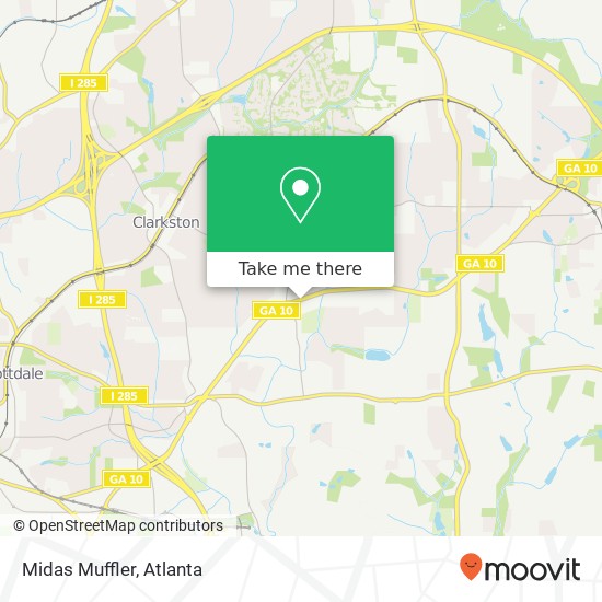 Midas Muffler map