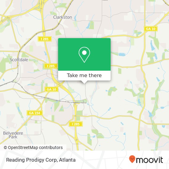 Mapa de Reading Prodigy Corp