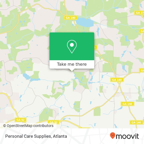 Personal Care Supplies map