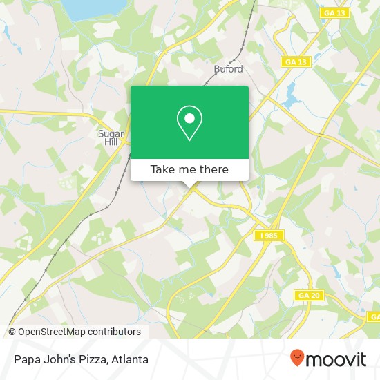 Mapa de Papa John's Pizza