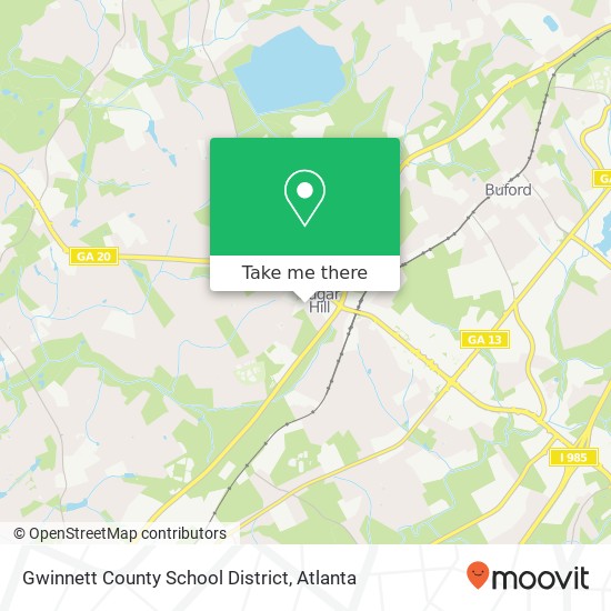 Mapa de Gwinnett County School District