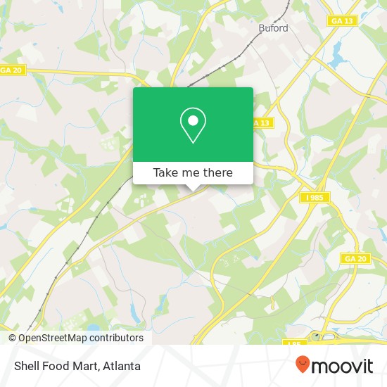 Shell Food Mart map