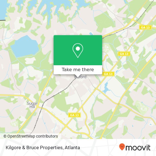 Kilgore & Bruce Properties map