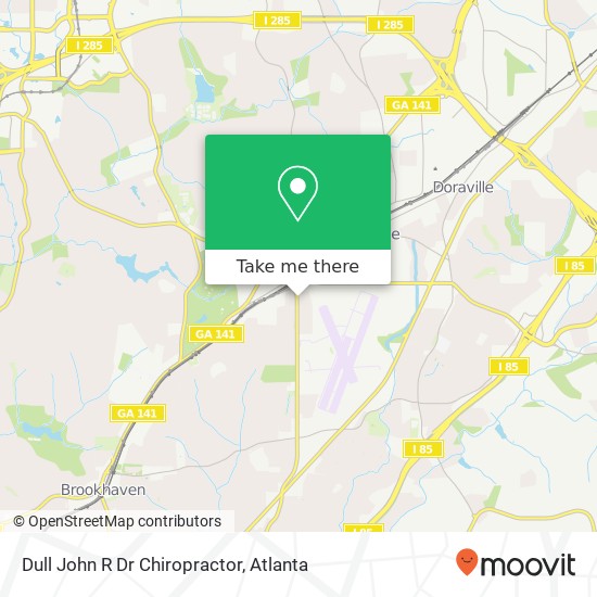 Dull John R Dr Chiropractor map