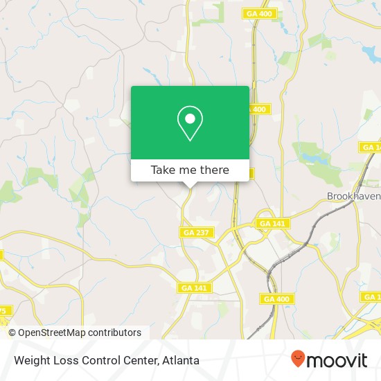 Mapa de Weight Loss Control Center