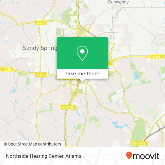 Northside Hearing Center map