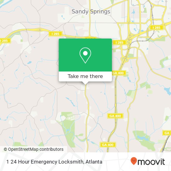 Mapa de 1 24 Hour Emergency Locksmith