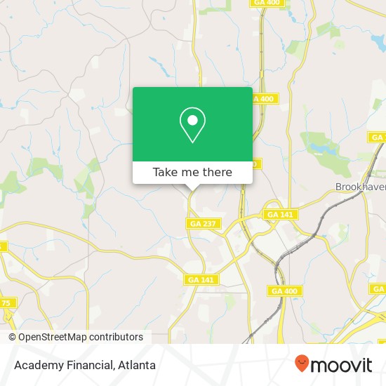 Academy Financial map